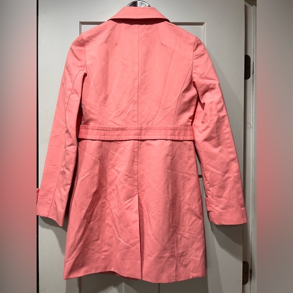 LOFT Pink Coral Trench Coat Womens XS - Picture 5 of 5